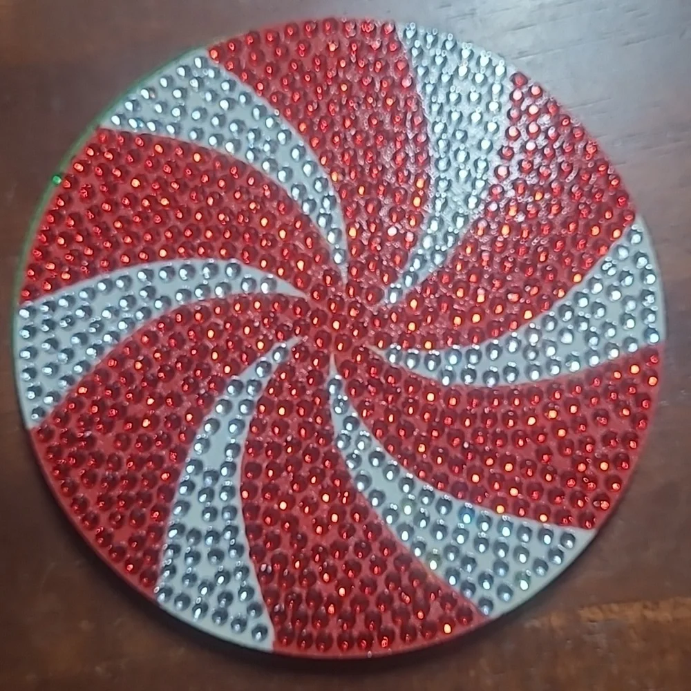 Rhinestone Christmas Coasters - Picture 5 of 14